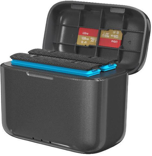 Portable Fast Charging Case Insta360 X4 Air Amagisn Battery Charger Storage Box Black