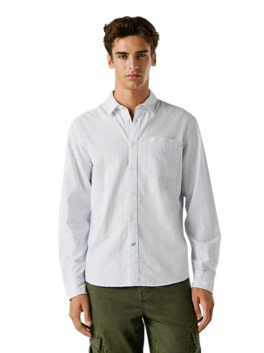 Pepe Jeans Prescot Long Sleeve Shirt Light Blue