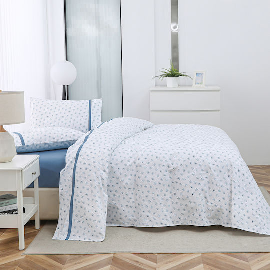 Liolios Home Spoleto Set Bed Sheets Super King 245x270cm 4 Pieces