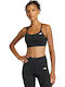 Essentials Women's Athletic Sports Bra Black with Removable Padding