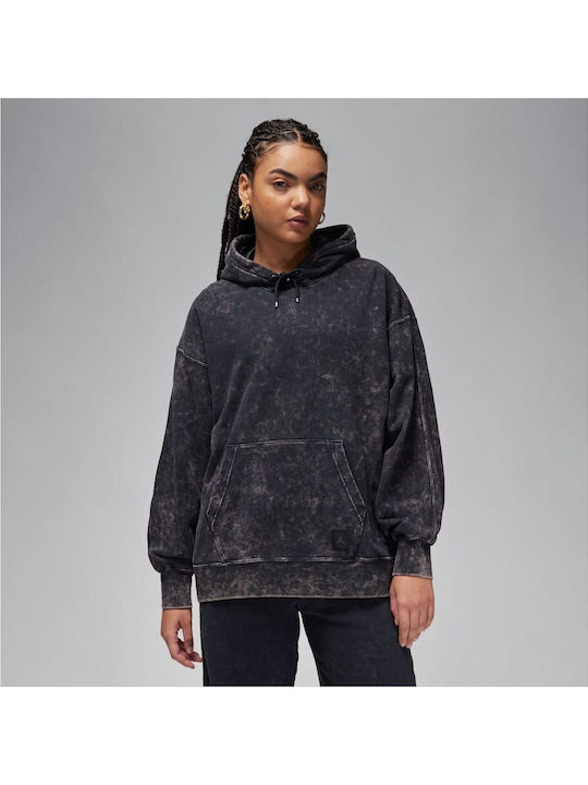 Women's Hoodie Sweatshirt Cardigan with Hood Black