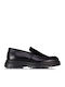 Leather Men's Loafers in Black Colour