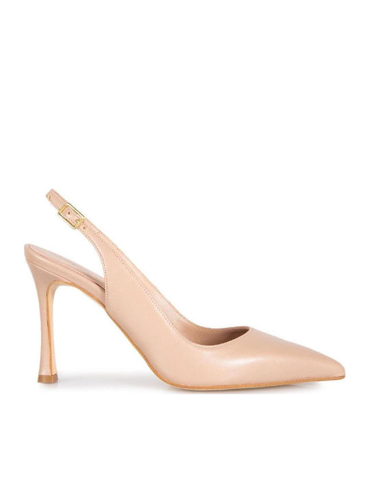 Mourtzi Leder Pumps BISCUIT