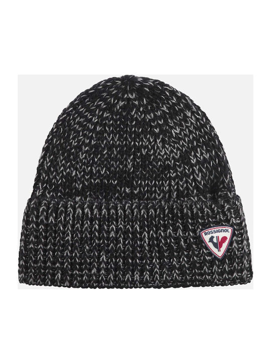 Beanie Căciulă Pentru Bărbați Tricotată În Culoare Neagră