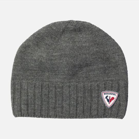 Men's Fleece Knitted Beanie in Gray Colour