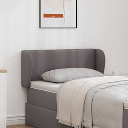 vidaXL Fabric Bed Headboard Gray 40cm