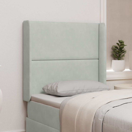 vidaXL Stoff-Kopfstütze für Betten Grau 80cm