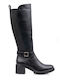 Women's Boots with Medium Heel Black