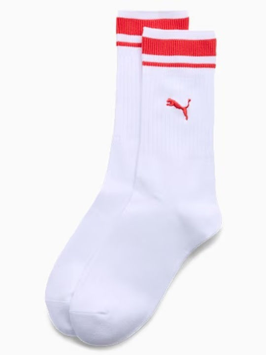 PUMA Unisex Αθλητικές Κάλτσες Λευκές 1 Ζεύγος