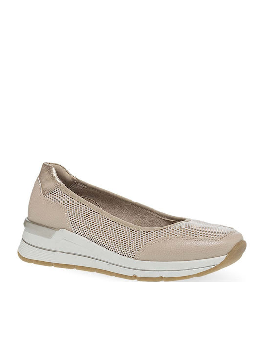 Damen Ballerinas in Beige Farbe