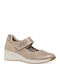 Women's Ballerina Shoes with Strap Gold