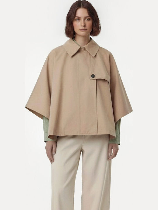 Γυναικεία Camel Καμπαρντίνα Oversized