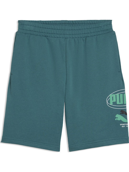 PUMA Essentials Αθλητική Ανδρική Βερμούδα Πράσινη