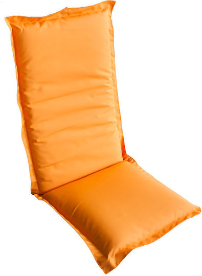 Raki Μαξιλάρι Καρέκλας Κήπου με Πλάτη Orange 50x115εκ.