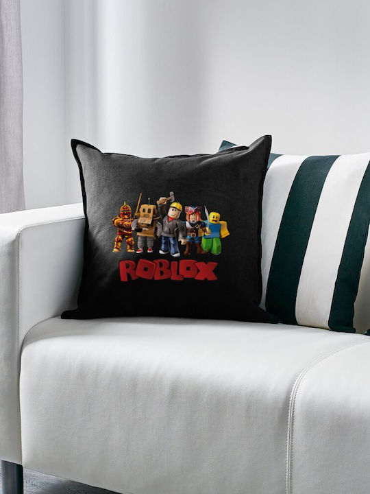 Roblox Squad Kids Throw Pillow Couch Black 100%...