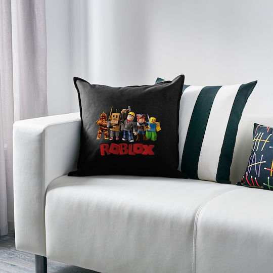 Roblox Squad Pernă Canapea Neagră 100% Bumbac Umplutură Inclusă 50x50cm