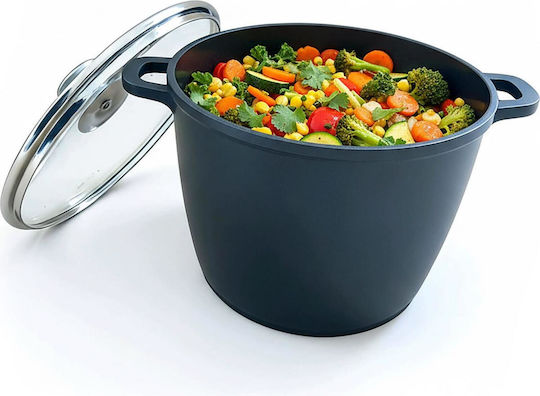 Relaxdays Relaxdays Tiefe Kochtopf aus Aluminiumguss 6l / 18cm