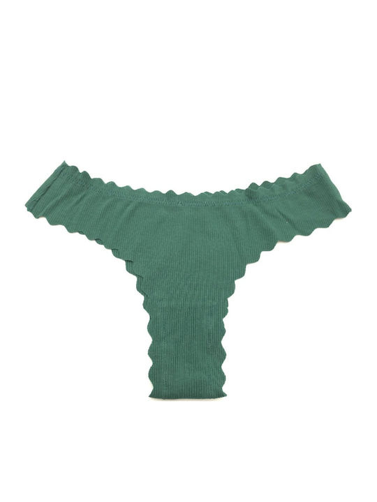 Topaki Cotton Women's Brazil Seamless Dark Green