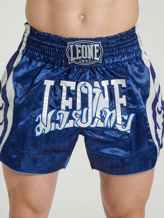 Leone 1947 Muay Thai Boxing Shorts Celestial Kick Thai Shorts Ab878 Blue White