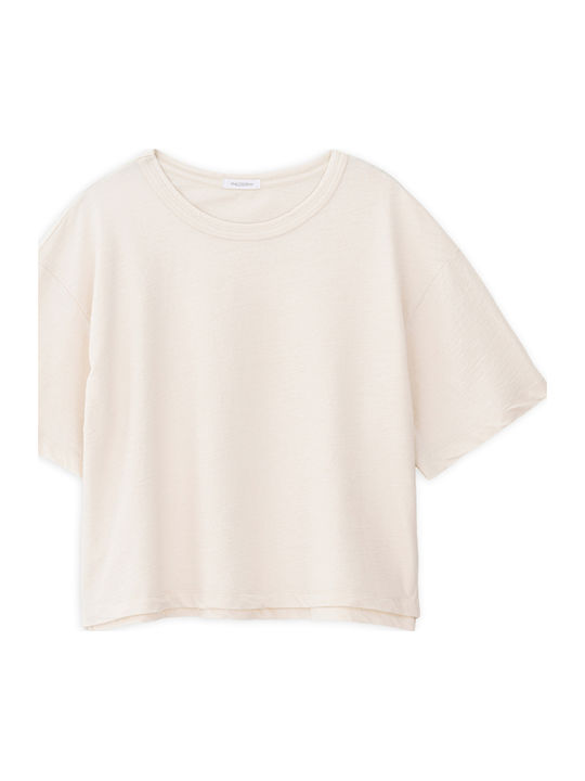 Philosophy Wear Γυναικείο Crop Top Βαμβακερό Κο...