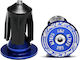 Enlee Bd40 1 Pair Aluminum Handlebar Plugs Expandable Locking Grip Bicycle Accessory Blue