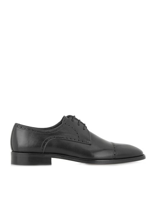 Lorenzo Russo Δερμάτινα Ανδρικά Oxfords Μαύρα