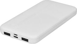 S-Link IP-G10N Power Bank 10000mAh cu 2 Porturi USB-A Alb