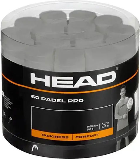 Padel Pro 60 Bucăți Cutie Display Overgrip Padel Alb Head