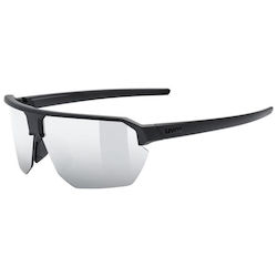 Uvex Cycling Glasses with Black Frame and Mirror Lenses Uvex Cycling Glasses with Black Frame and Mirror Lenses