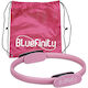 Δαχτυλίδι Pilates Bluefinity 37cm Αντίστασης Εκγύμναση & Σύσφιξη Θήκη Μεταφοράς Pink 10032580