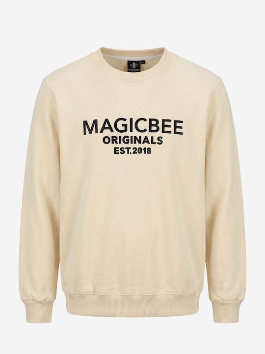 Magic Bee Hooded Sweatshirt Beige