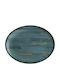 Bonna Madera Platou De Servire Oval Din Porțelan Violet 36x28cm