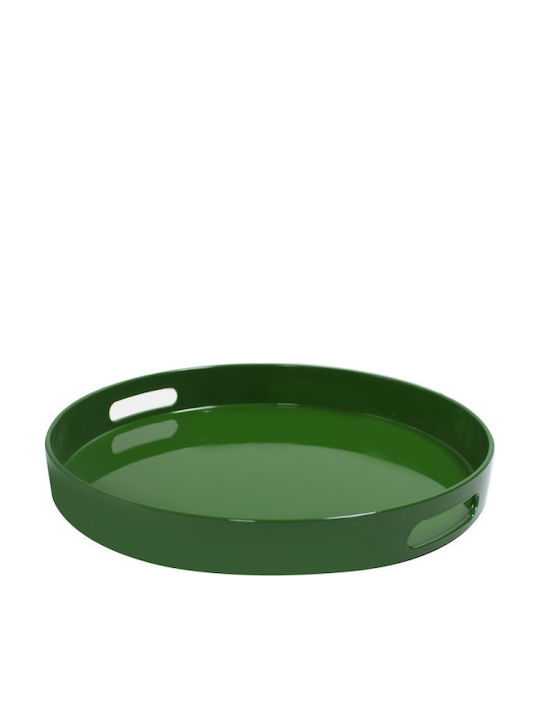 Raki Piatelă De Servire Din Plastic Verde Cu Diametru 37.5 Cm