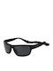 Polaroid Unisex Sunglasses with Black Frame and Black Polarized Lens PLD7037/S 608/07
