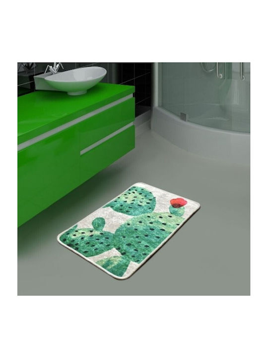 Lenjerii Deosebite Non-Slip Bath Mat Cactus 40x60cm