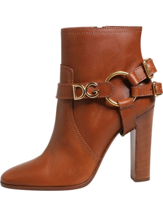 Ghete De Piele Dama Ankle Maro