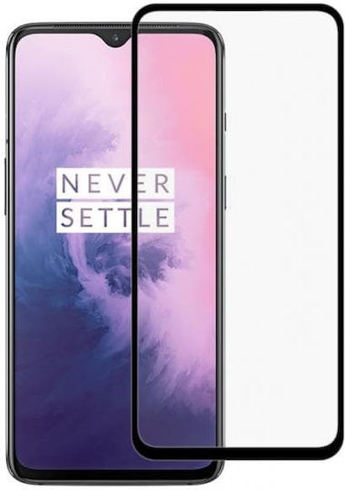 0.33mm Full Glue Full Face Tempered Glass Μαύρο (OnePlus 7T)