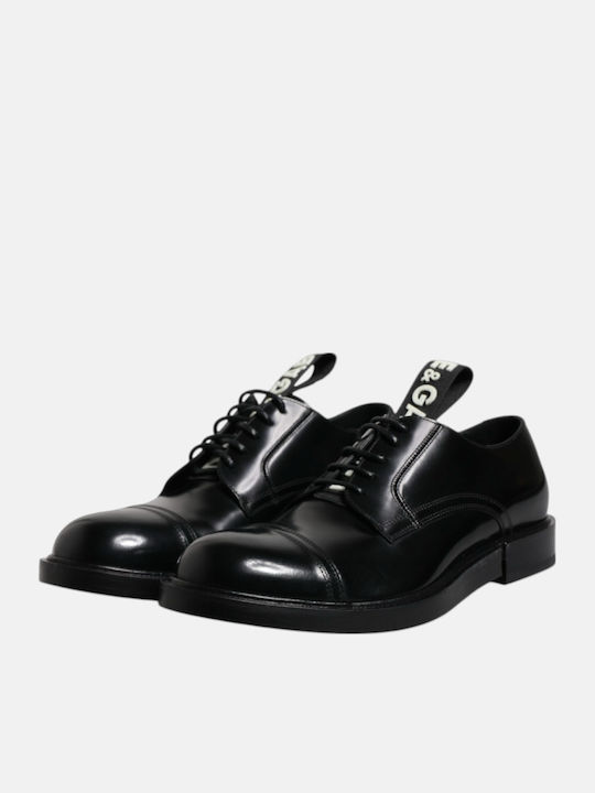 Dolce & Gabbana Кожени Мъжки Обувки Черни