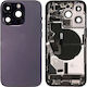 Apple iPhone 14 Pro Σασί Housing Μικρά Ανταλλακτικά Schwarz Oem