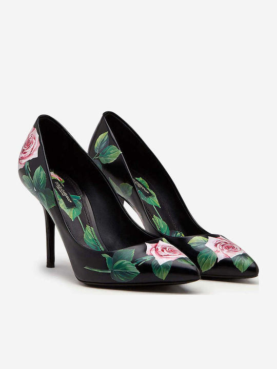 Dolce & Gabbana Дамски Кожени Обувки на Ток с Висок Ток Розови Dolce & Gabbana Дамски Кожени Обувки на Ток с Висок Ток Розови