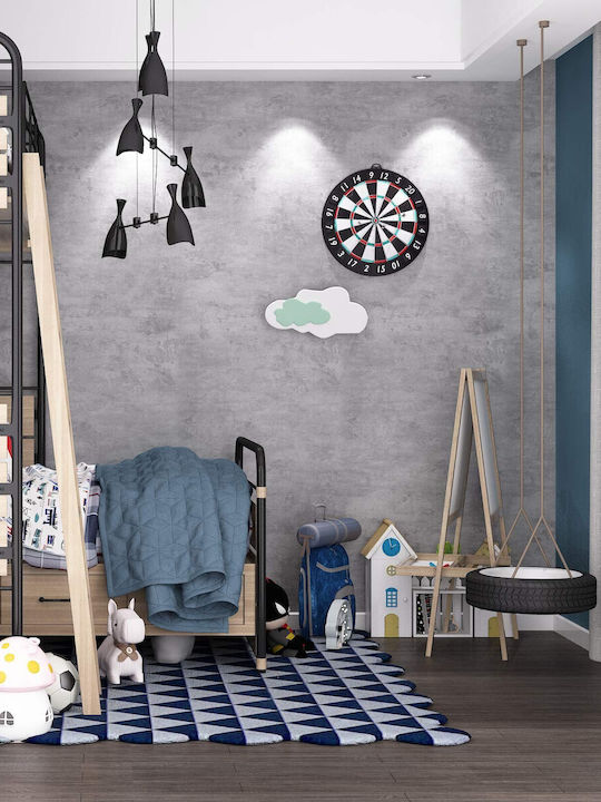 Αυτοκόλλητη Ταπετσαρία Τοίχου Pvc Waterproof Wall Sticker Γκρι Πλενόμενη