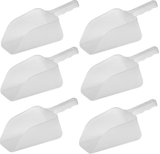 Set 6 Polycarbonate Shakers 1200ml 19.5x12.5xh9.5cm White