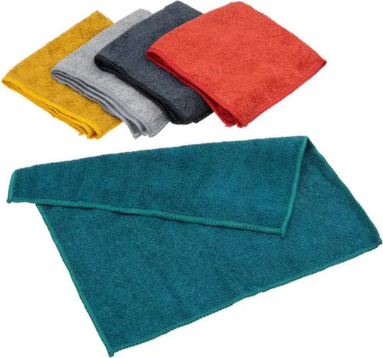 Set 5 Mehrfarbige Mikrofasertücher 30 x 30 cm
