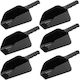 Set 6 Perforierte Polycarbonat-Siebbecher 1200ml 19,5x12xh9cm Schwarz