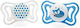 Chicco Physio Forma Light Silicone Pacifiers Bl...