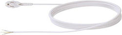 Extension Cord H05vv-f 3g1 3m White Extension Cord H05vv-f 3g1 3m White