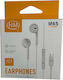 Awei M65 Earbuds Handsfree Earphones with USB-C Plug White