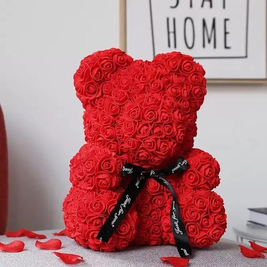 Teddy Bear Red Roses Box