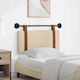 vidaXL Beige Leather Bed Headboard Cushion 90x40cm