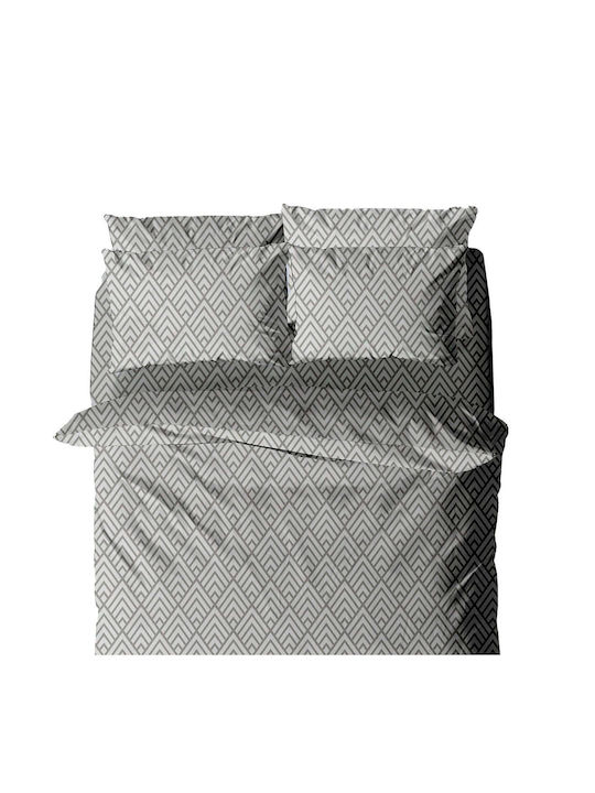 White Fabric Luma Σετ Σεντόνια Μονά 160x260εκ. ...
